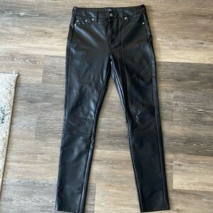 7 for all mankind faux leather jeggings